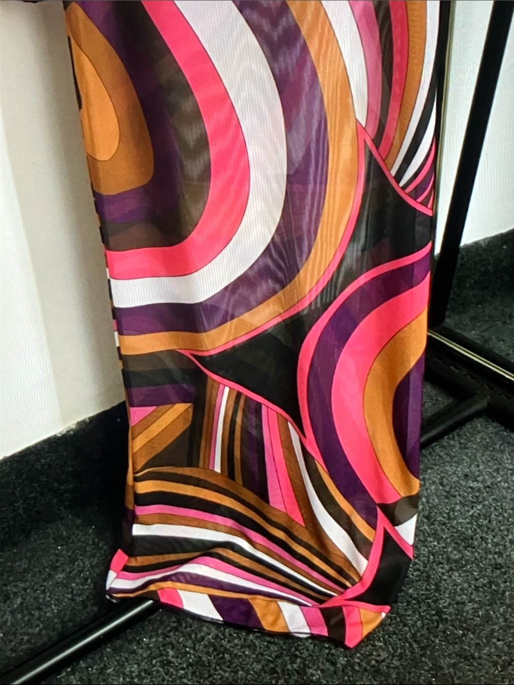 Emilio Pucci Multicolor Geometric Print Maxi Dress - Picture 5 of 8
